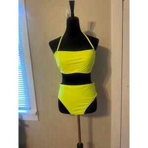 Xhilaration Junior 2 piece Bikini Set Neon Size L/XL NWT